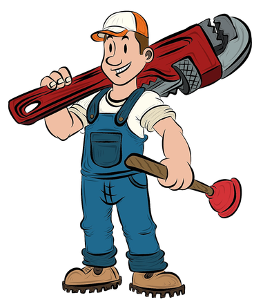 Cartoon plumber