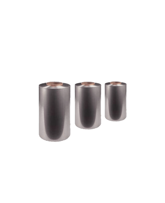 Tres candelabros cilíndricos metálicos en fila, todos con tapas de color cobre y colocados sobre un fondo blanco.