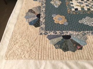 Quilt With Fan and Flower Patterns — Morning Star Quilting in Bateau Bay, NSW
