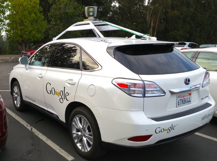 Lexus Car with Google Sticker