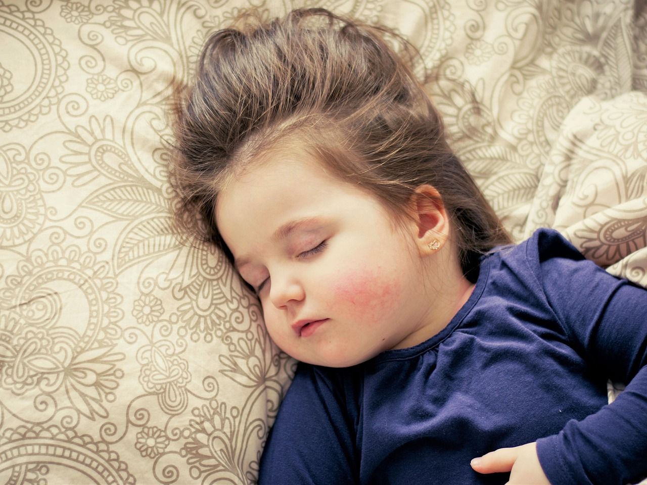 Mom with a sick child