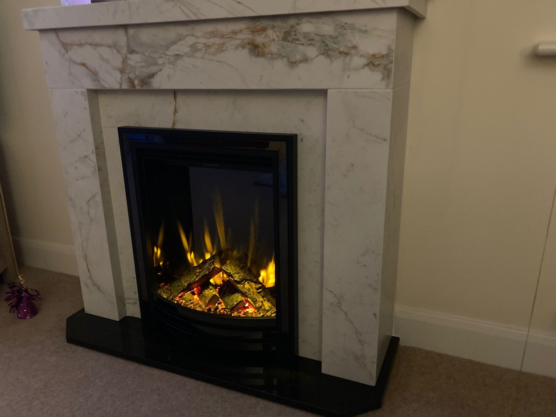 british fires smallest electric fire in a rockingham surround