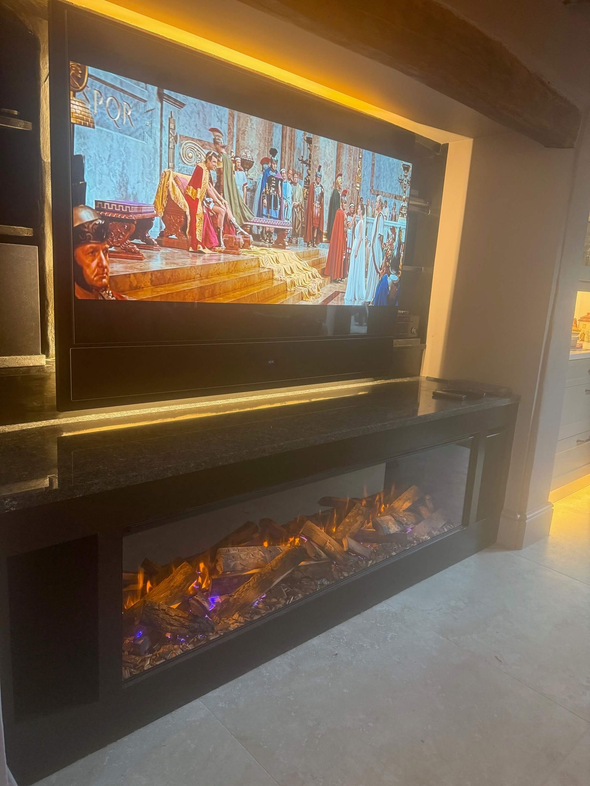 new forest 1600 in a custom media wall