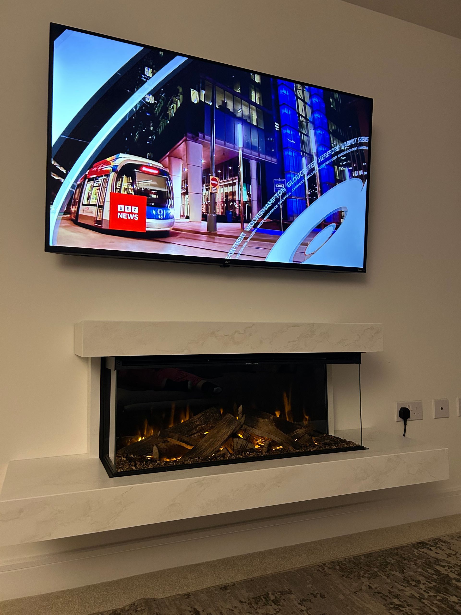 british fires electric fire suite with a 55