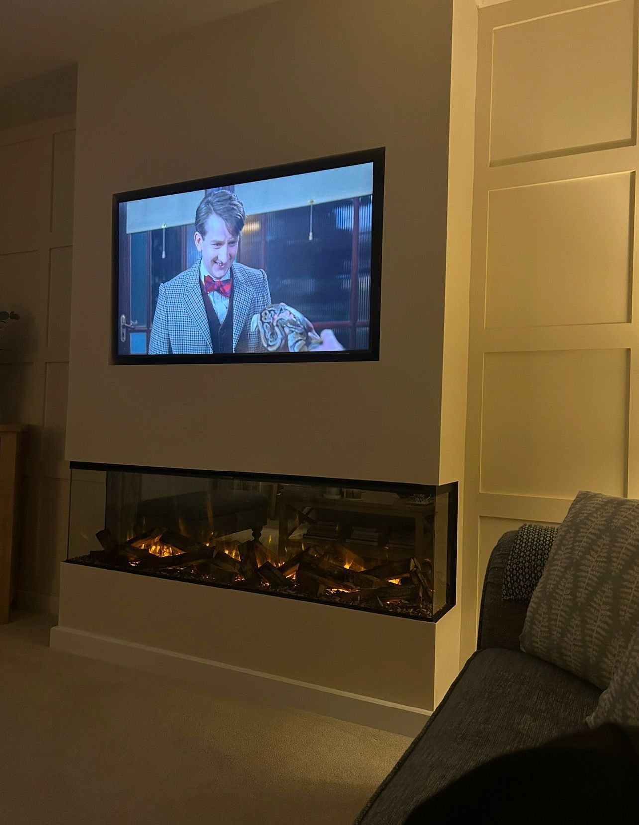 new forest 1600 deluxe real logs fire