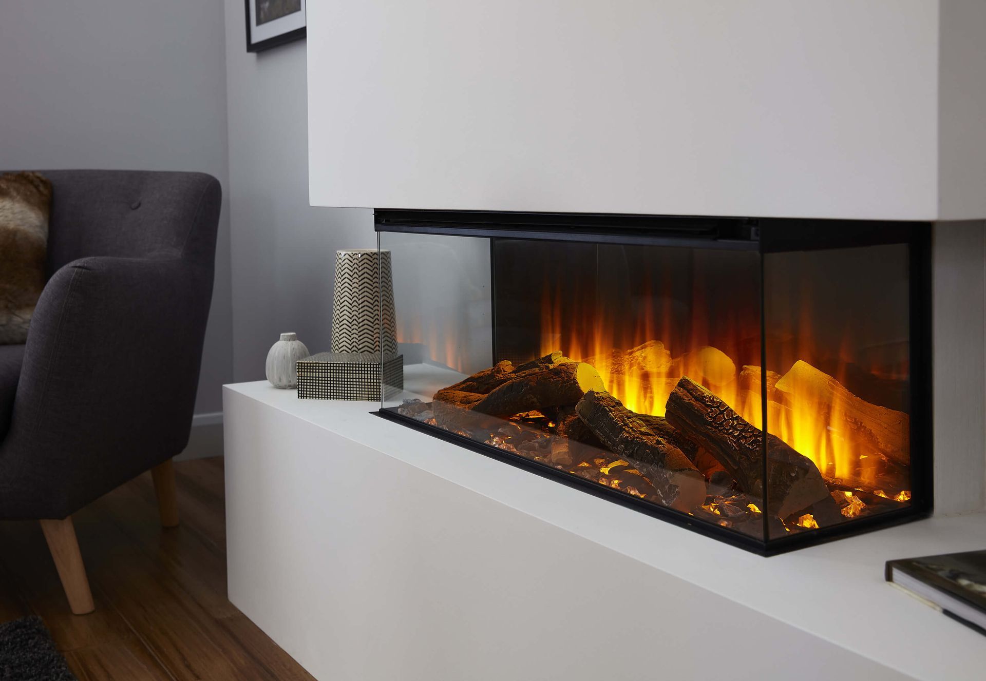 british fires New Forest install option 3 sided