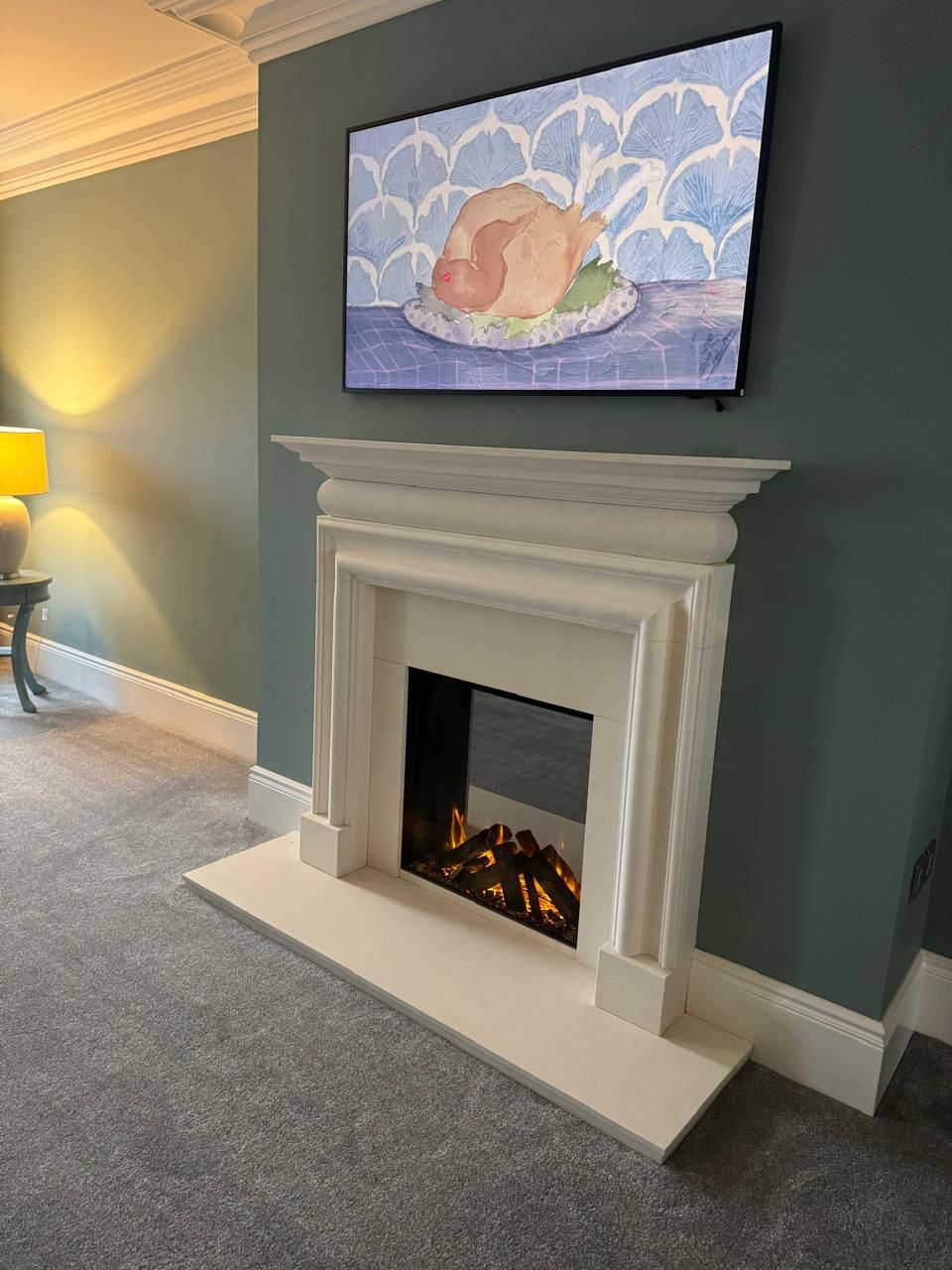 650sq electric fire from British fires