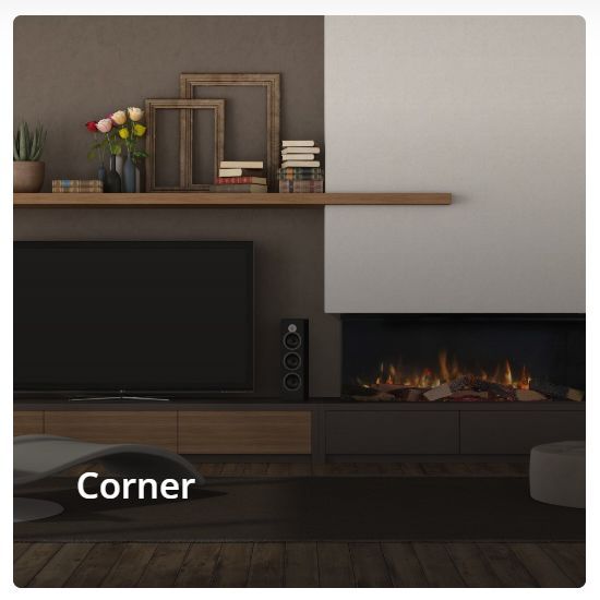 Vision Fires Solus vs150 corner install