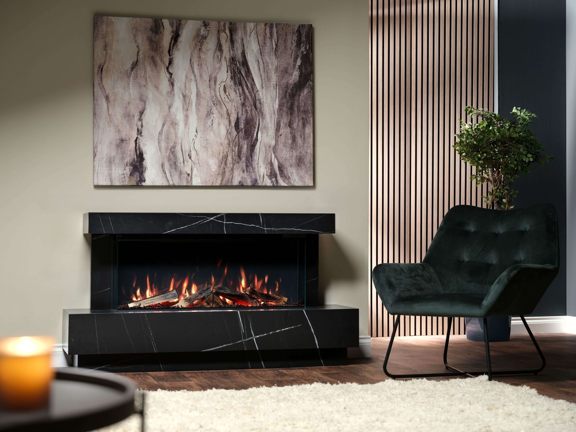 Vision Fires Solus vs100 zenith calacatta suite