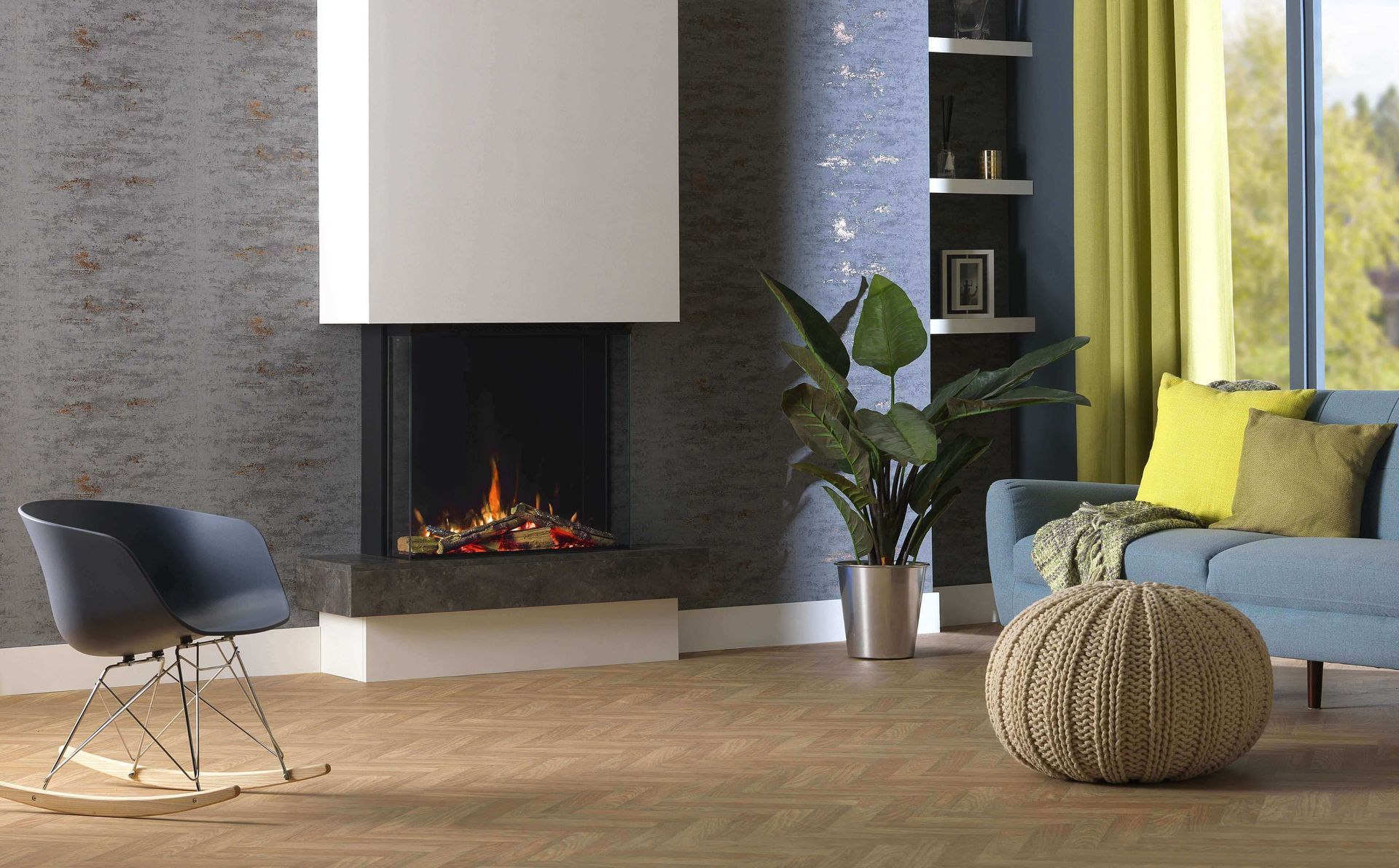 solus vs75 in a tall chimney. three sided
