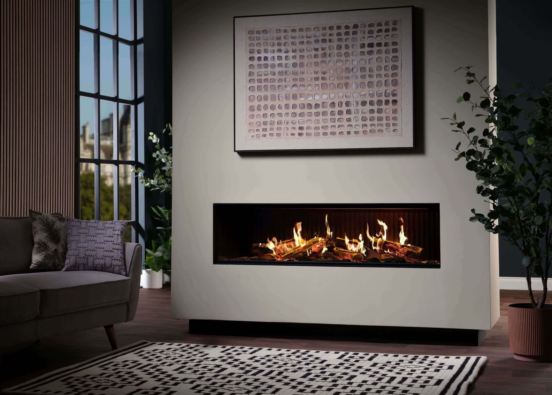 Vision Fires Solus iX15 in false chimney