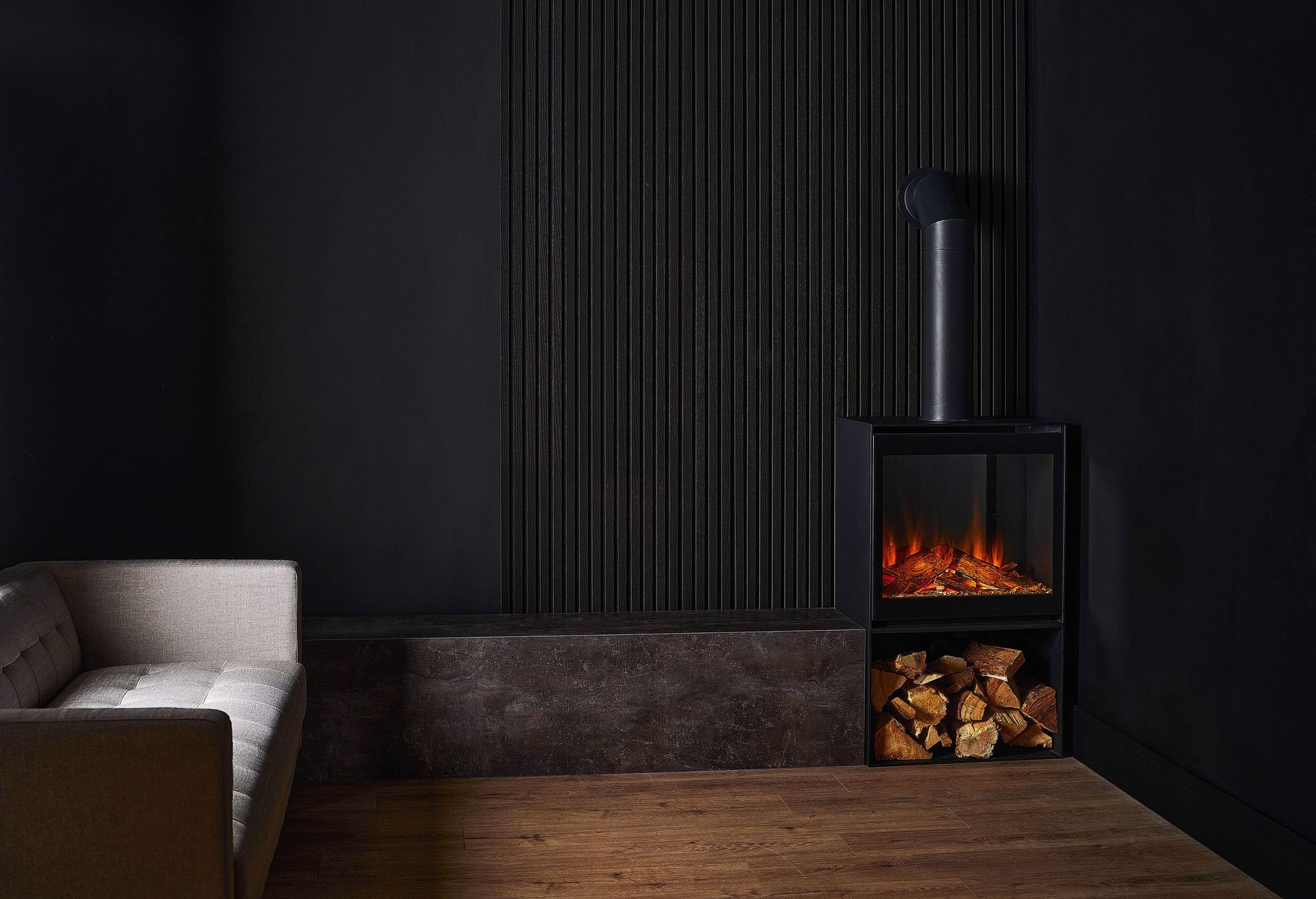 Copy of British Fires New Forest Cube Stove - Glass Door