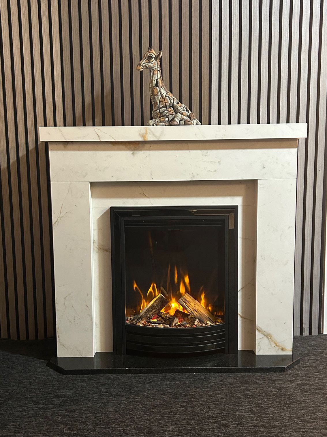 british fires sway electric fire in fireplace