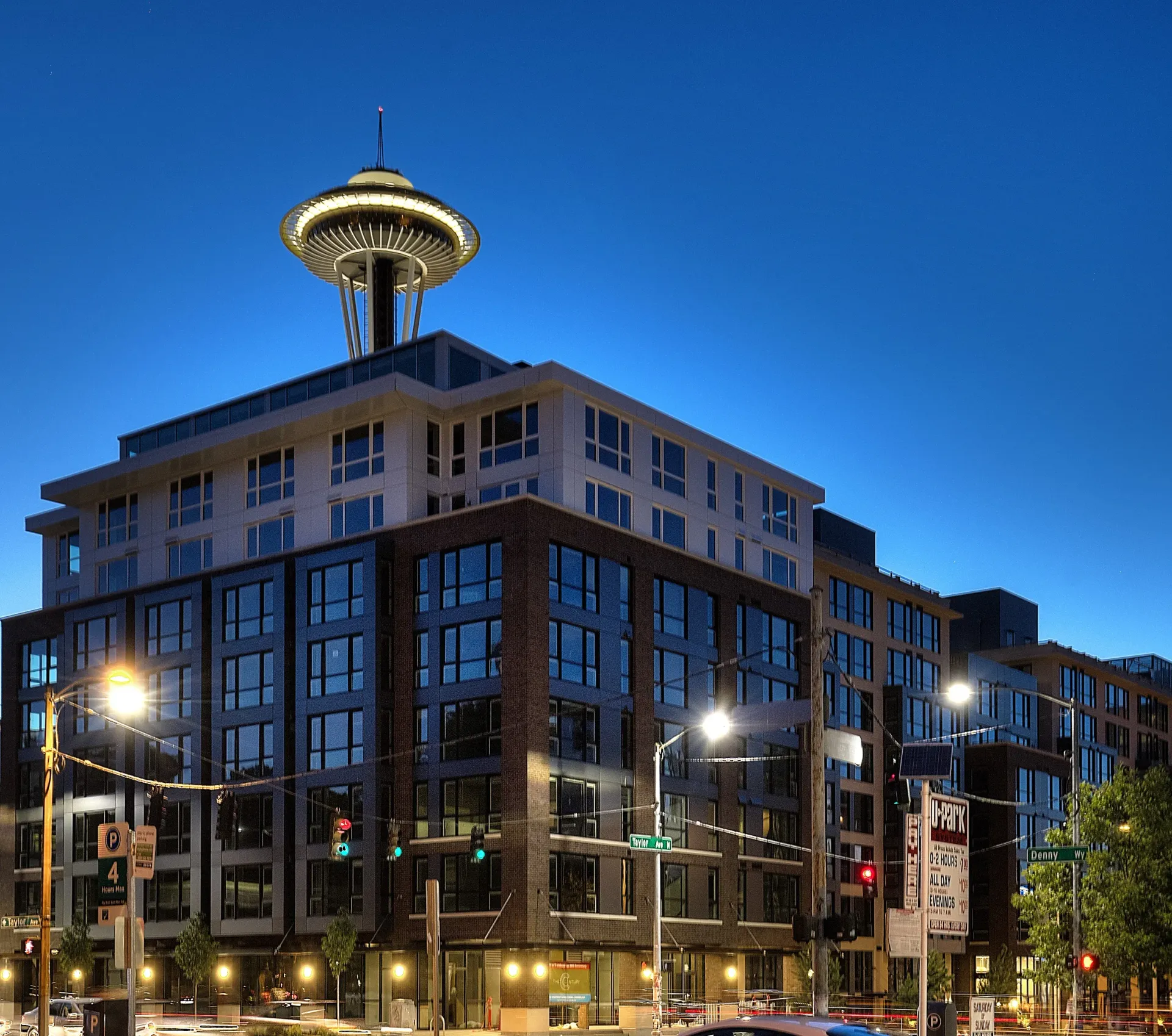 Exterior at The Century in Seattle, WA.