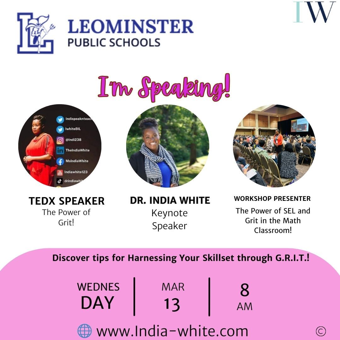 Excited to be a Keynote for Leominster Public Schools PD Day!
