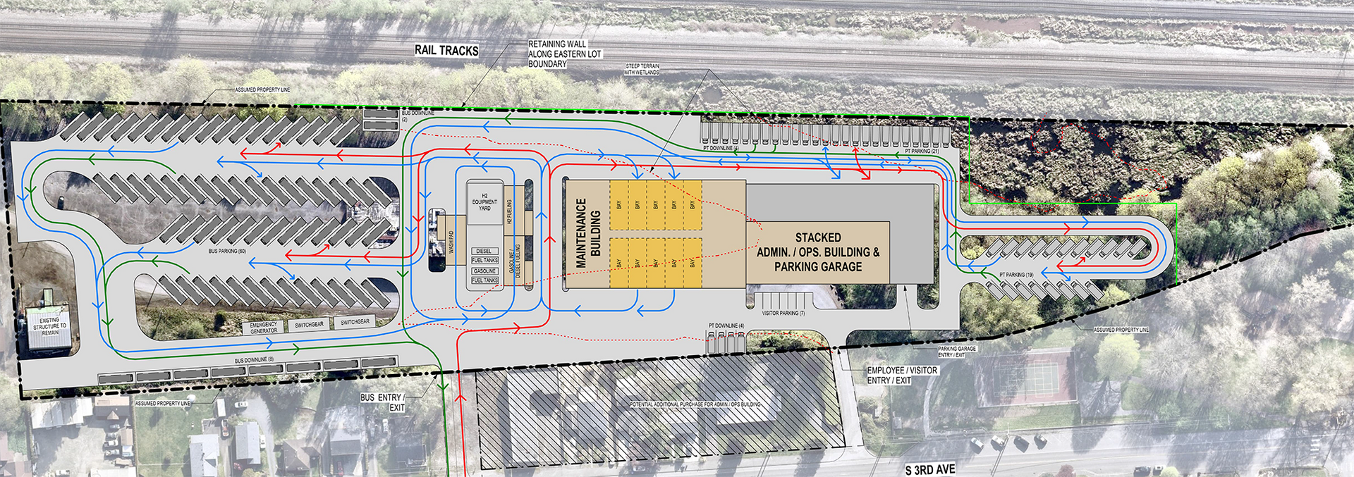 Rendering showing possible site configuration