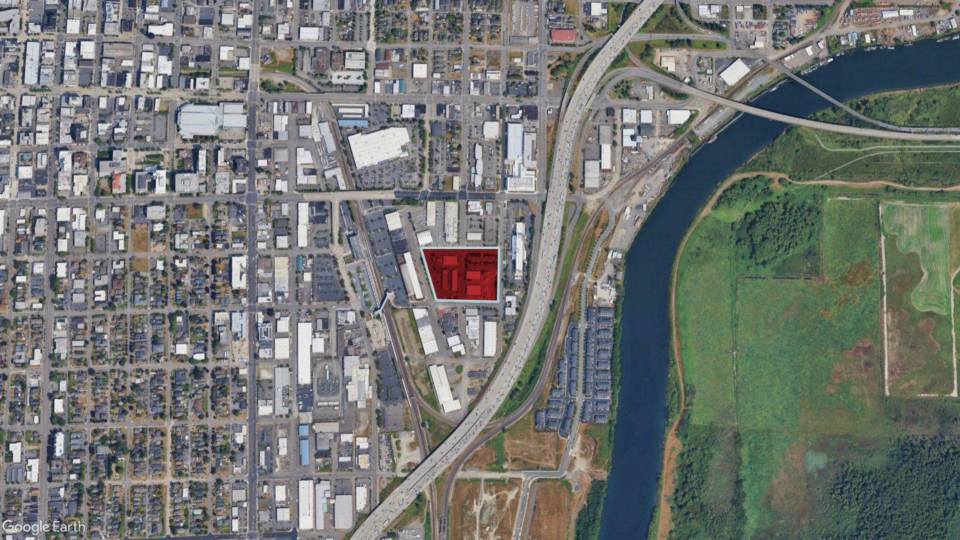 Aerial of the location