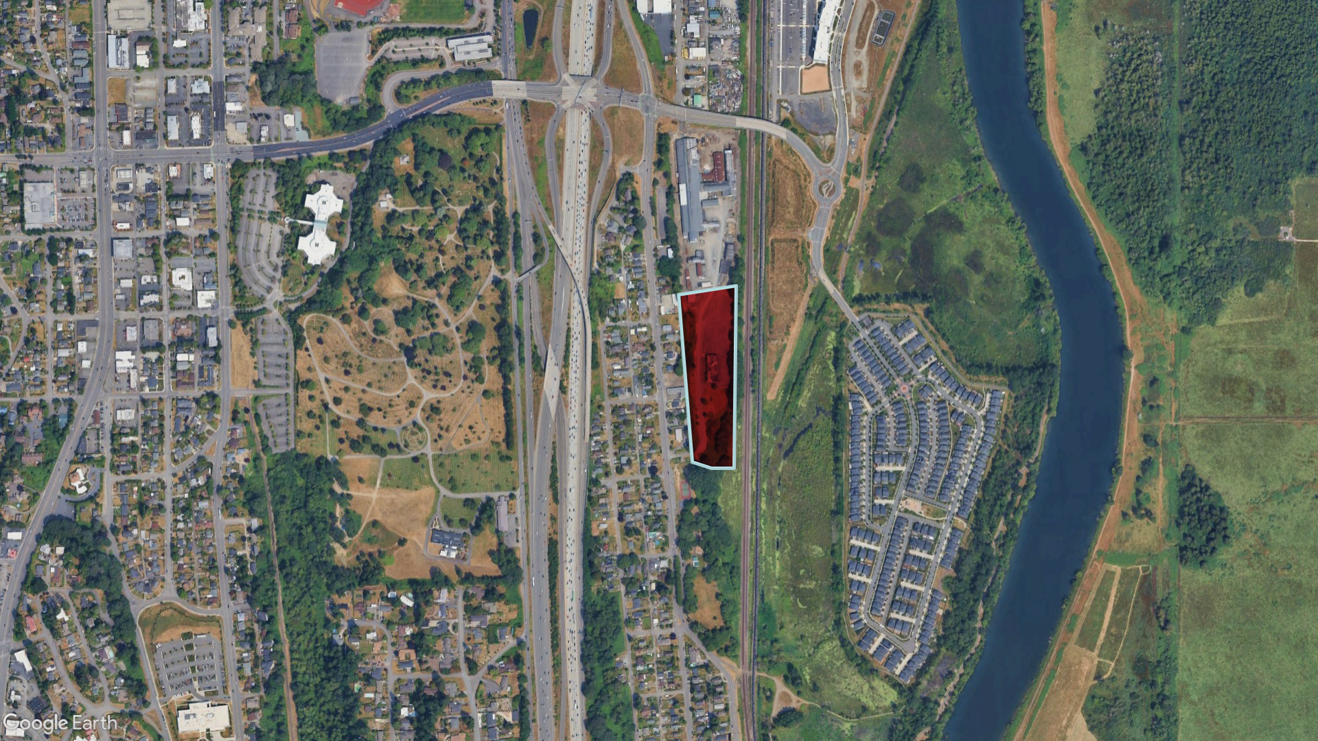 Aerial of the site location