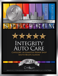 A poster for integrity auto care in south bedford il