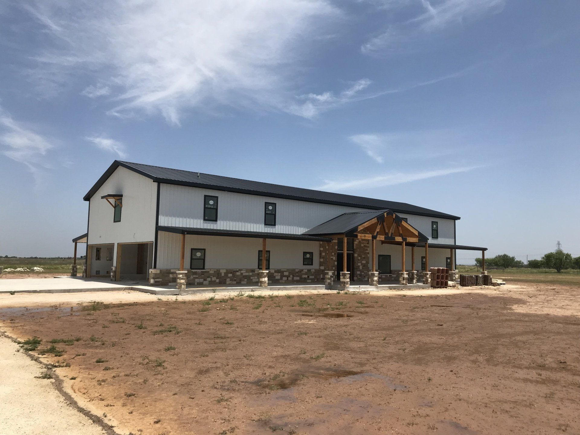 a large metal building