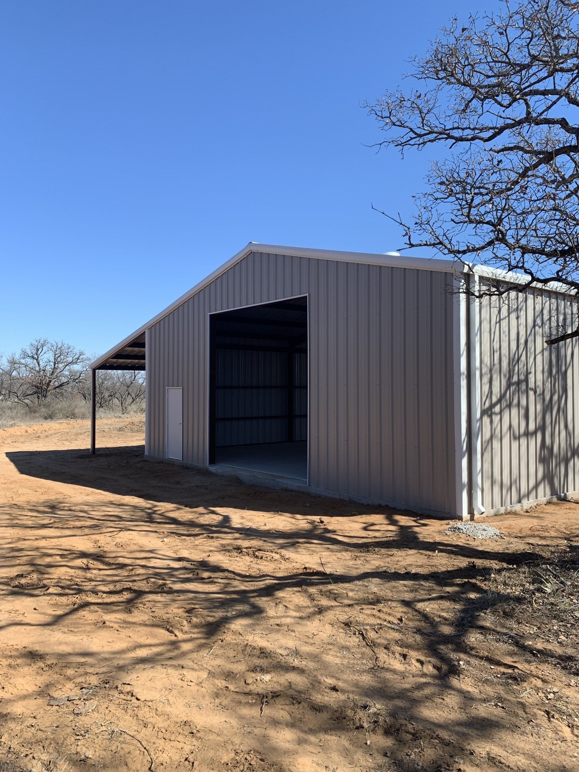 Metal building near Brownwood, TX