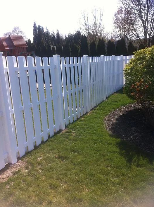 Vinyl Fence with Slats