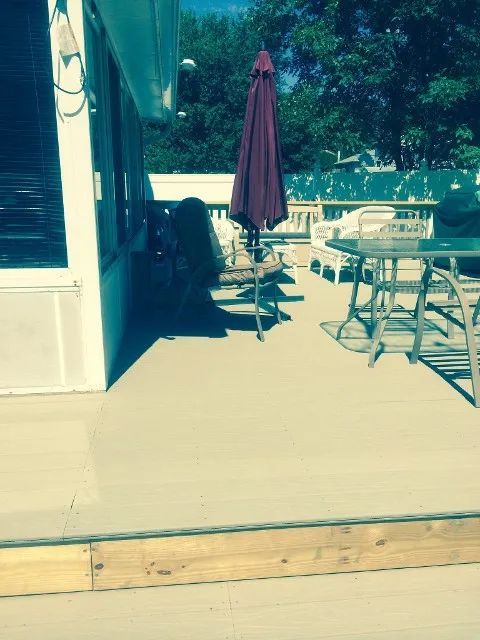 wood deck installation