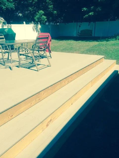 wood deck installation