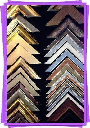 various frames in lots of different colours