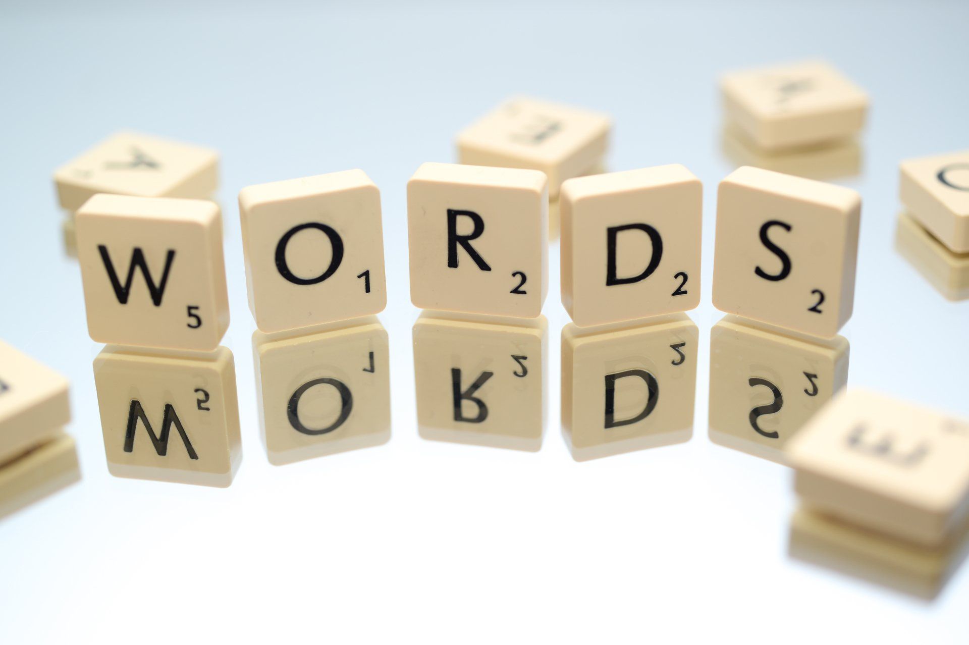 Photo by Skitterphoto Scrabble tiles with the word words written on them