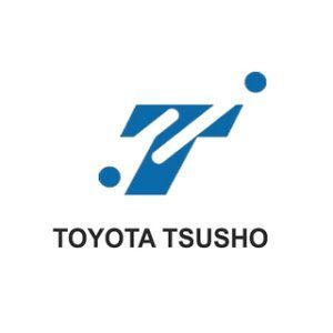 A blue and white logo for toyota tshusho