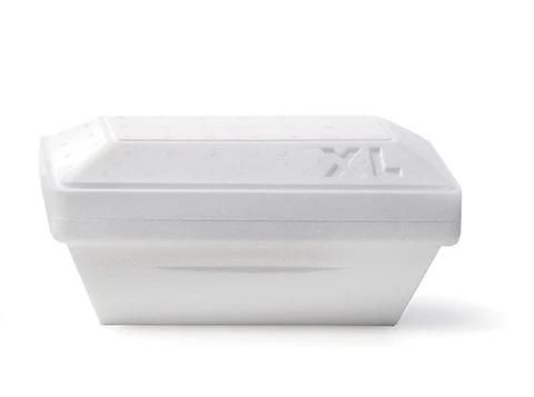 Portapranzo termico bianco su sfondo neutro