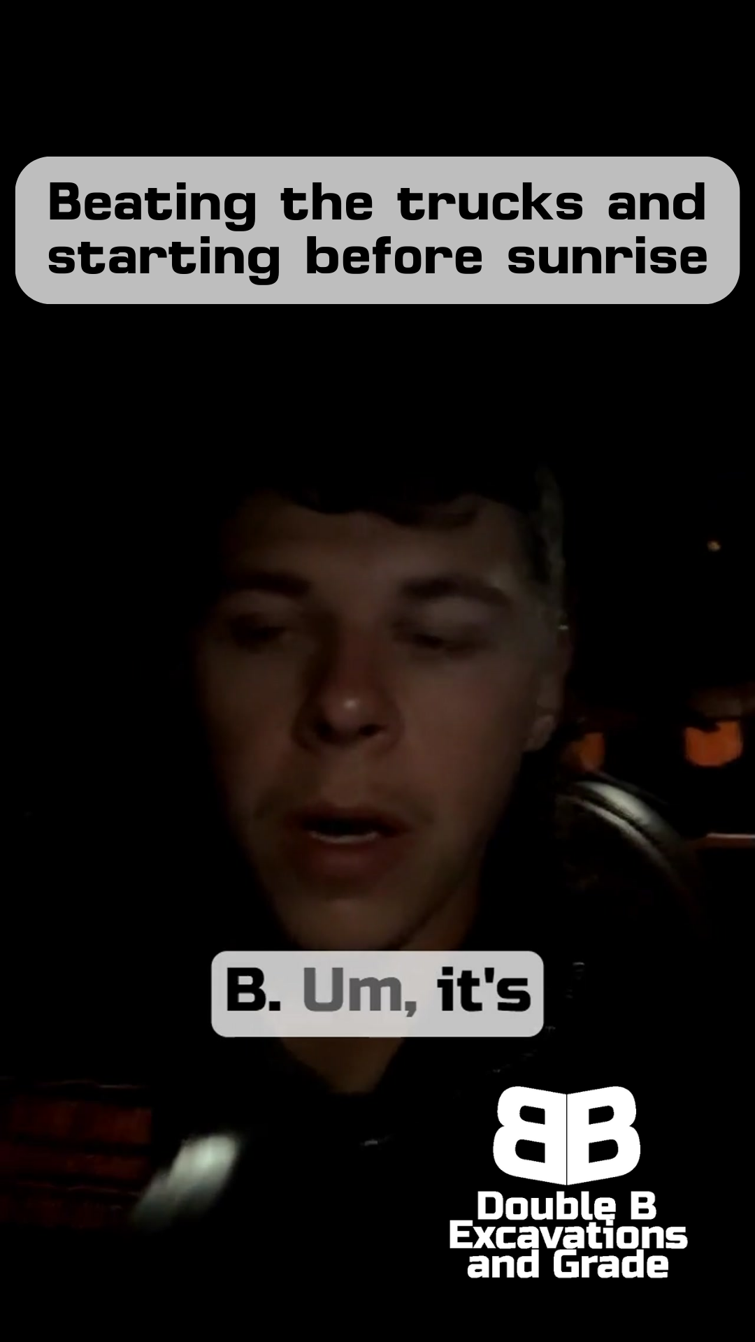 Man in the dark says 