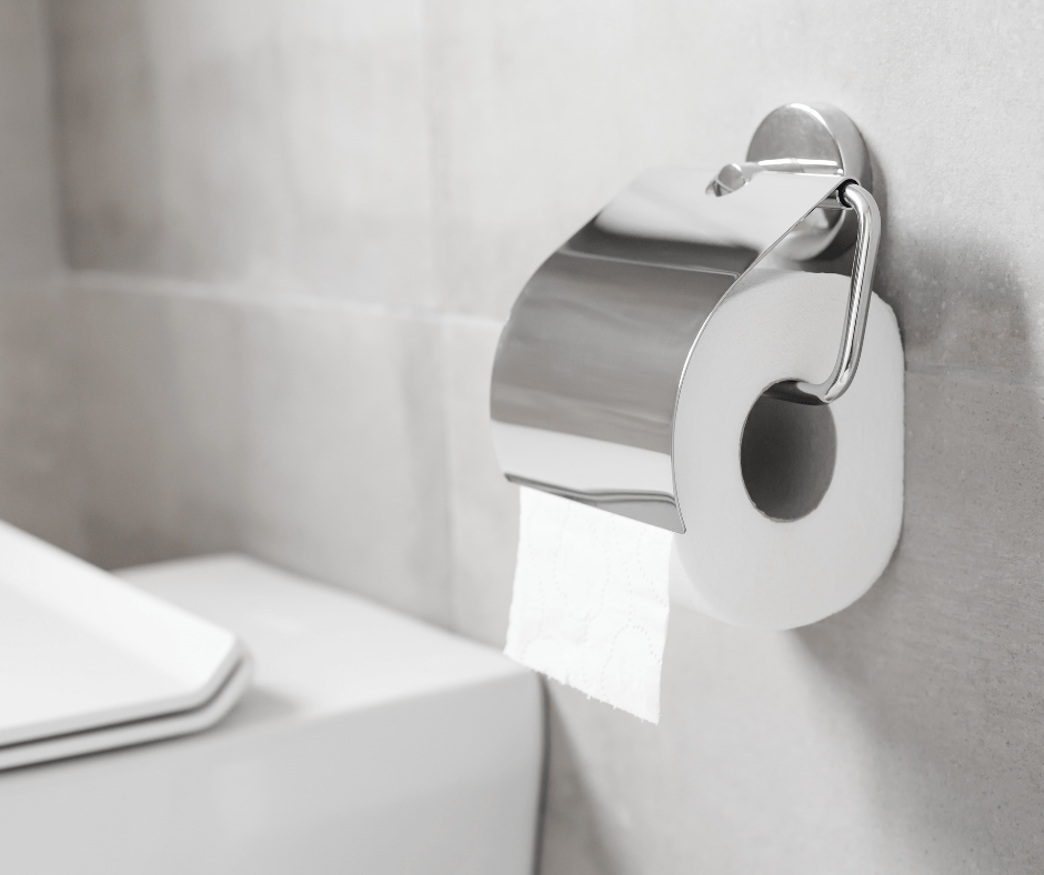 Toilet paper in restroom