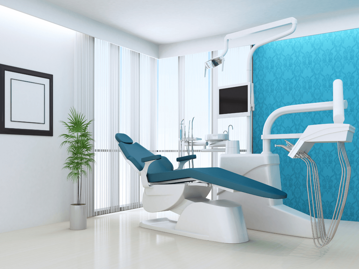 empty and clean modern dental office