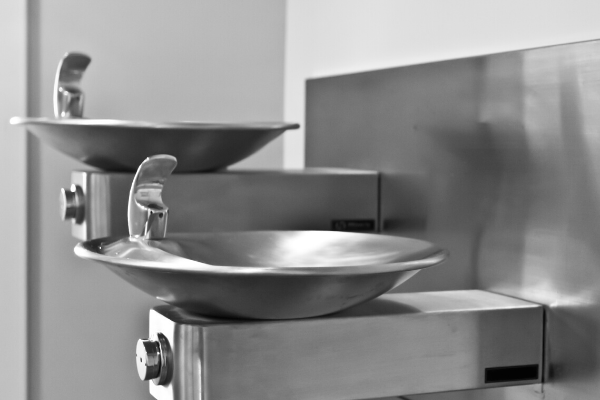 Drinking fountains for commercial janitorial cleaning