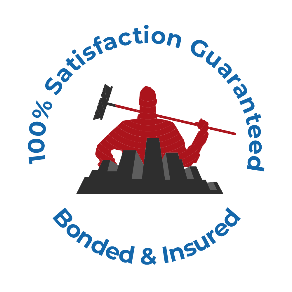 Janitorial services satisfaction guarantee badge