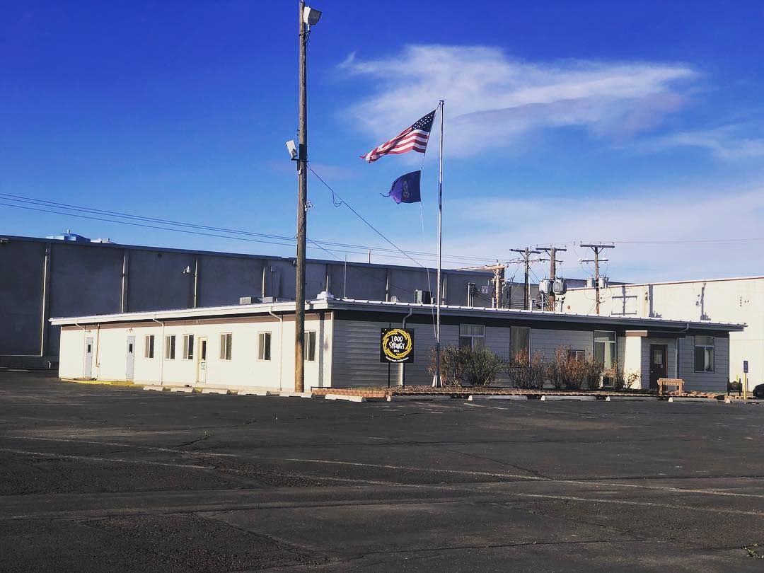 An external view of the front office behind the warehouse.