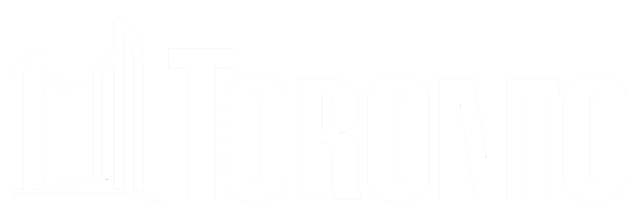 A white background with a white Toronto logo on it