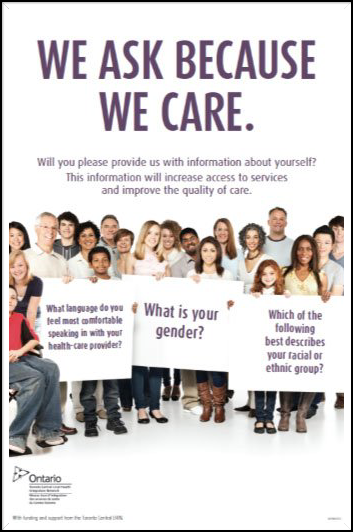 We ask because we care poster