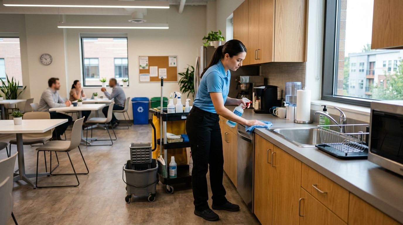 Breakroom cleaning and kitchen sanitation services in Apple Valley, MN