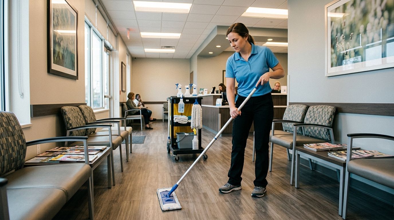 Clinic cleaning services focused on hygiene and patient safety in Apple Valley, MN