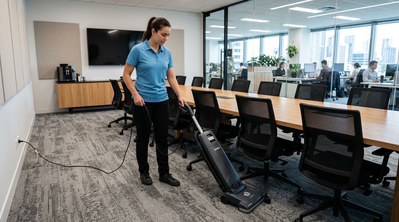Conference room cleaning and vacuuming services in Apple Valley, MN