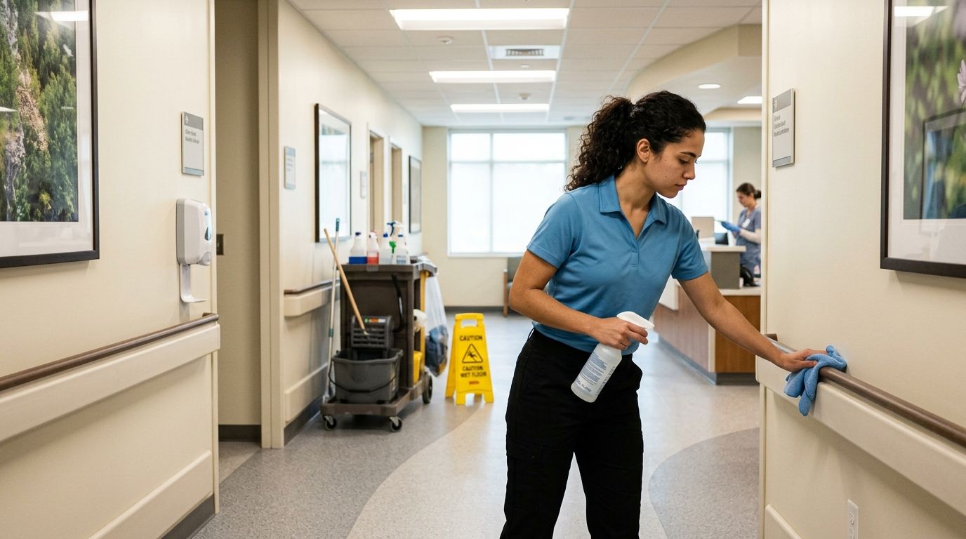Healthcare facility surface cleaning and infection control services in Apple Valley, MN