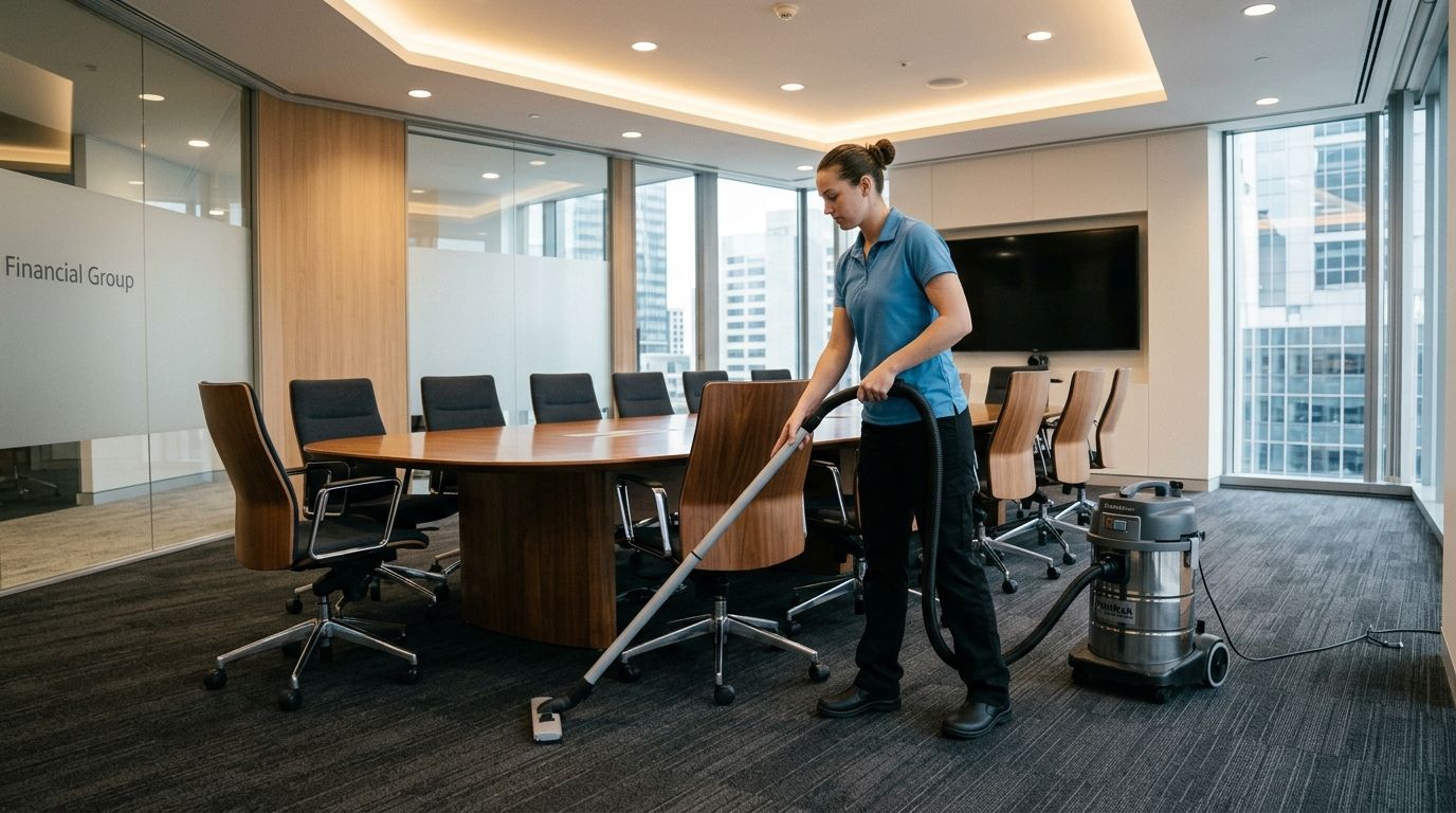 Professional conference room cleaning and commercial vacuum services in Apple Valley, MN