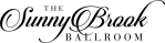 Logo for "The Sunny Brook Ballroom" in elegant script. "THE" is above "Sunny". "BALLROOM" is below.
