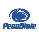 Penn State logo with blue Nittany Lion head in oval, "Penn State" text below.
