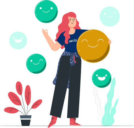 A woman is covering her face with her hands.