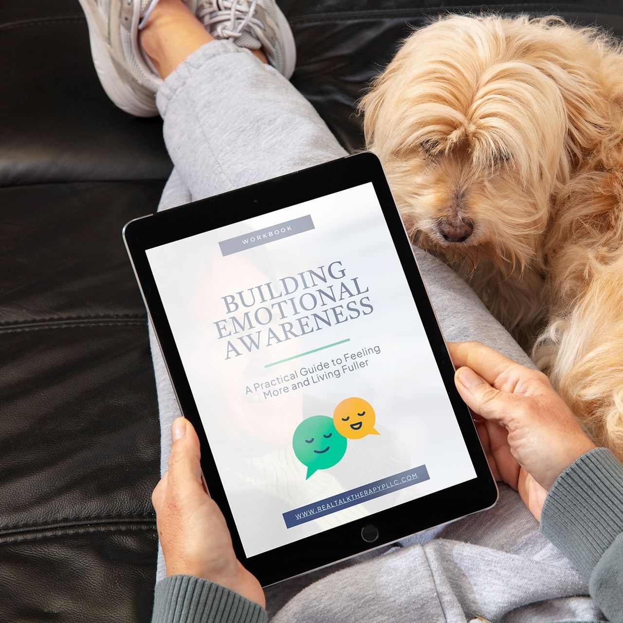 A woman is sitting at a desk using a laptop computer.