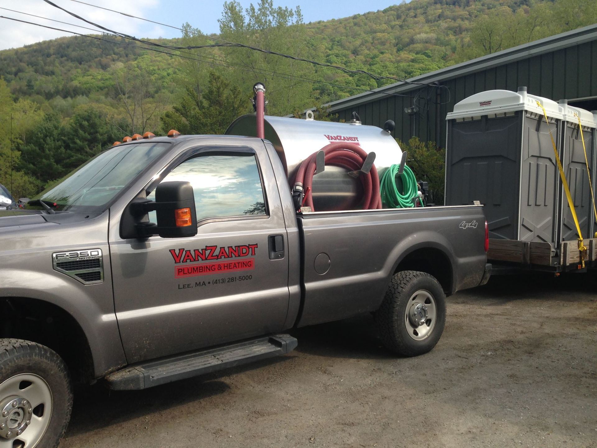 Clog Removal — Pickup With Clog Removal Machine in Lee, MA